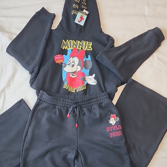 Disney Other - Disney Black Minnie Mouse Wide Leg Jumpsuit
